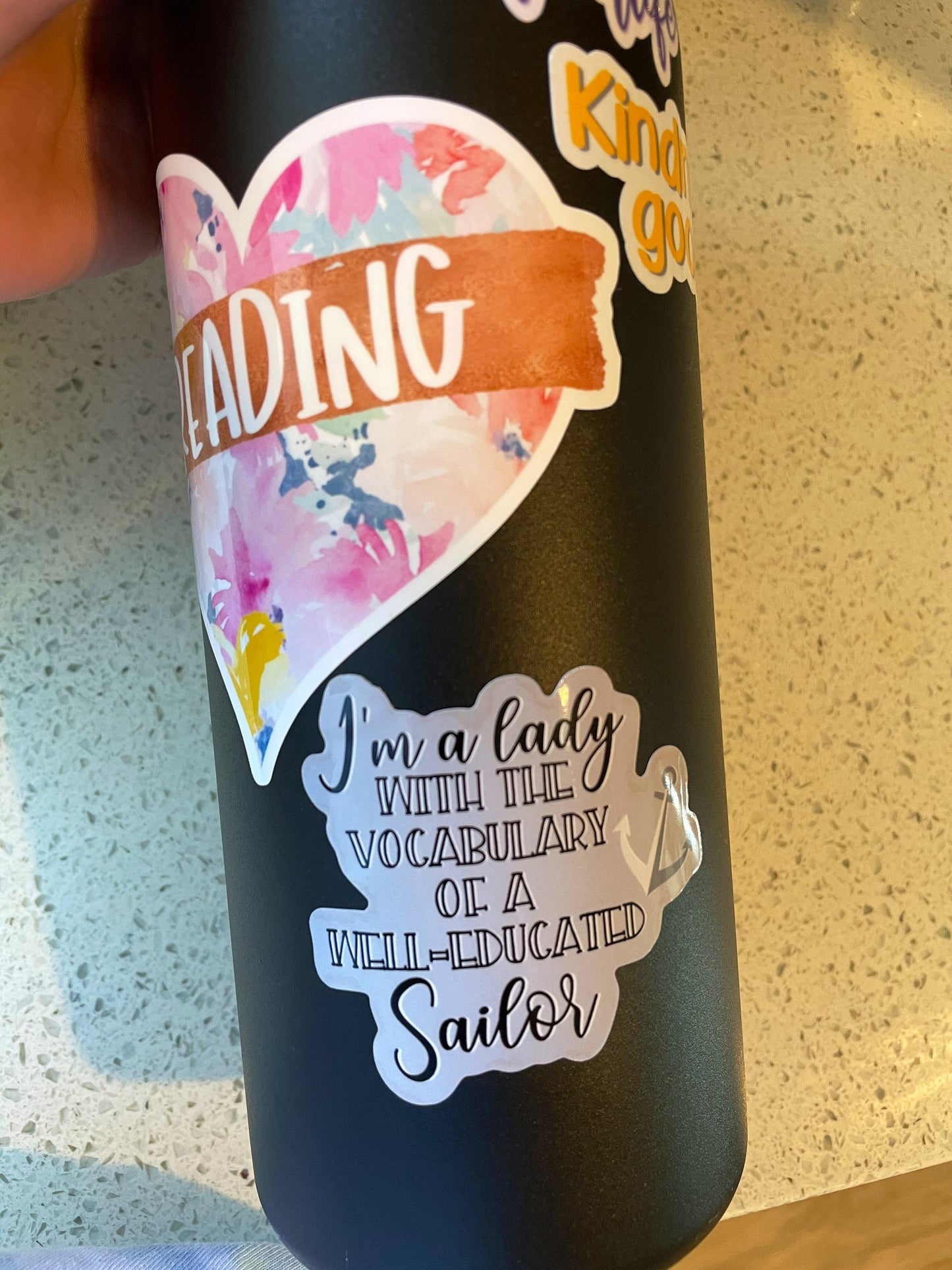 All the pretty girls read smut Waterproof sticker