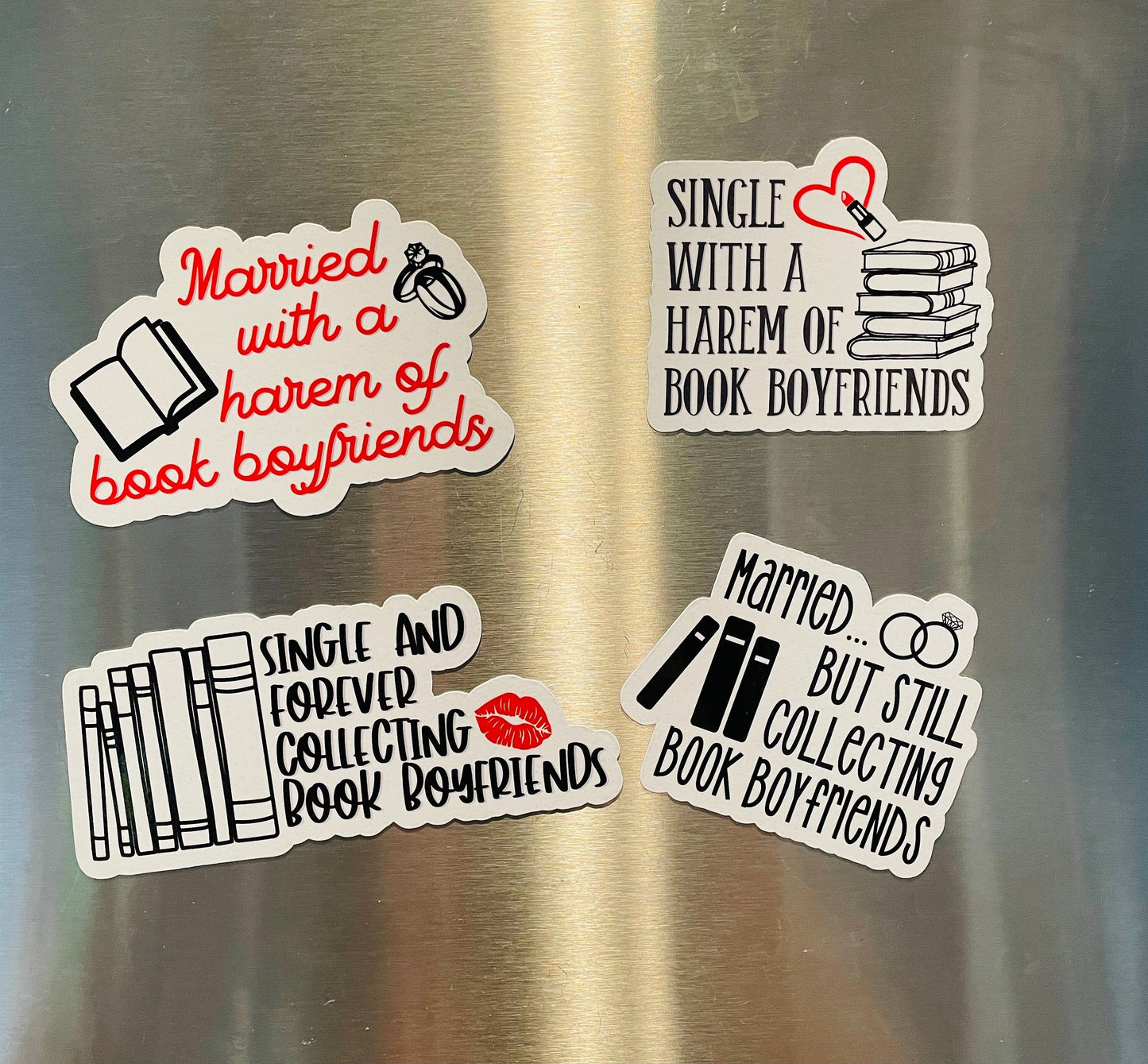 Married but still collecting book boyfriends magnet