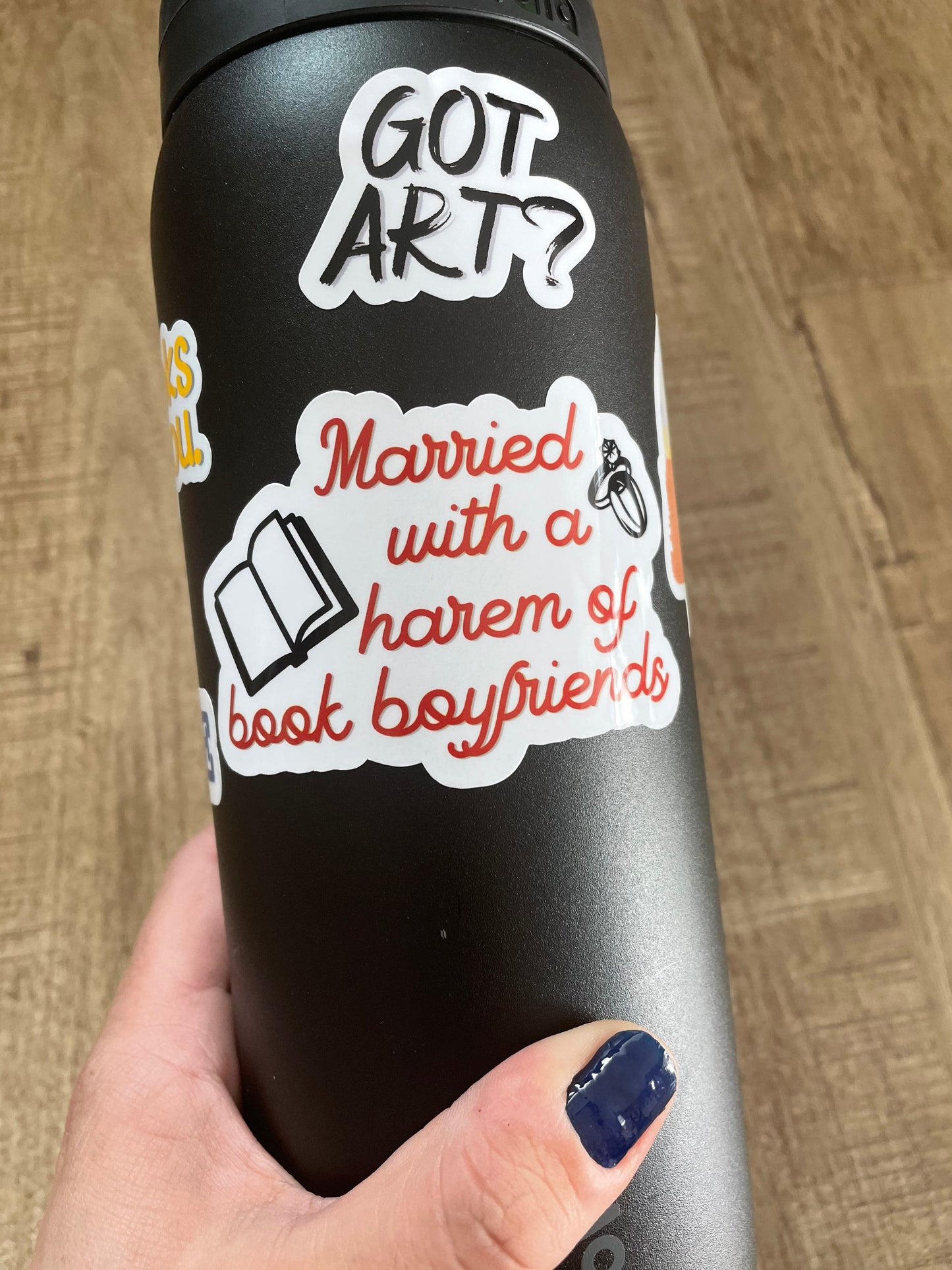 The sass tarot card waterproof sticker
