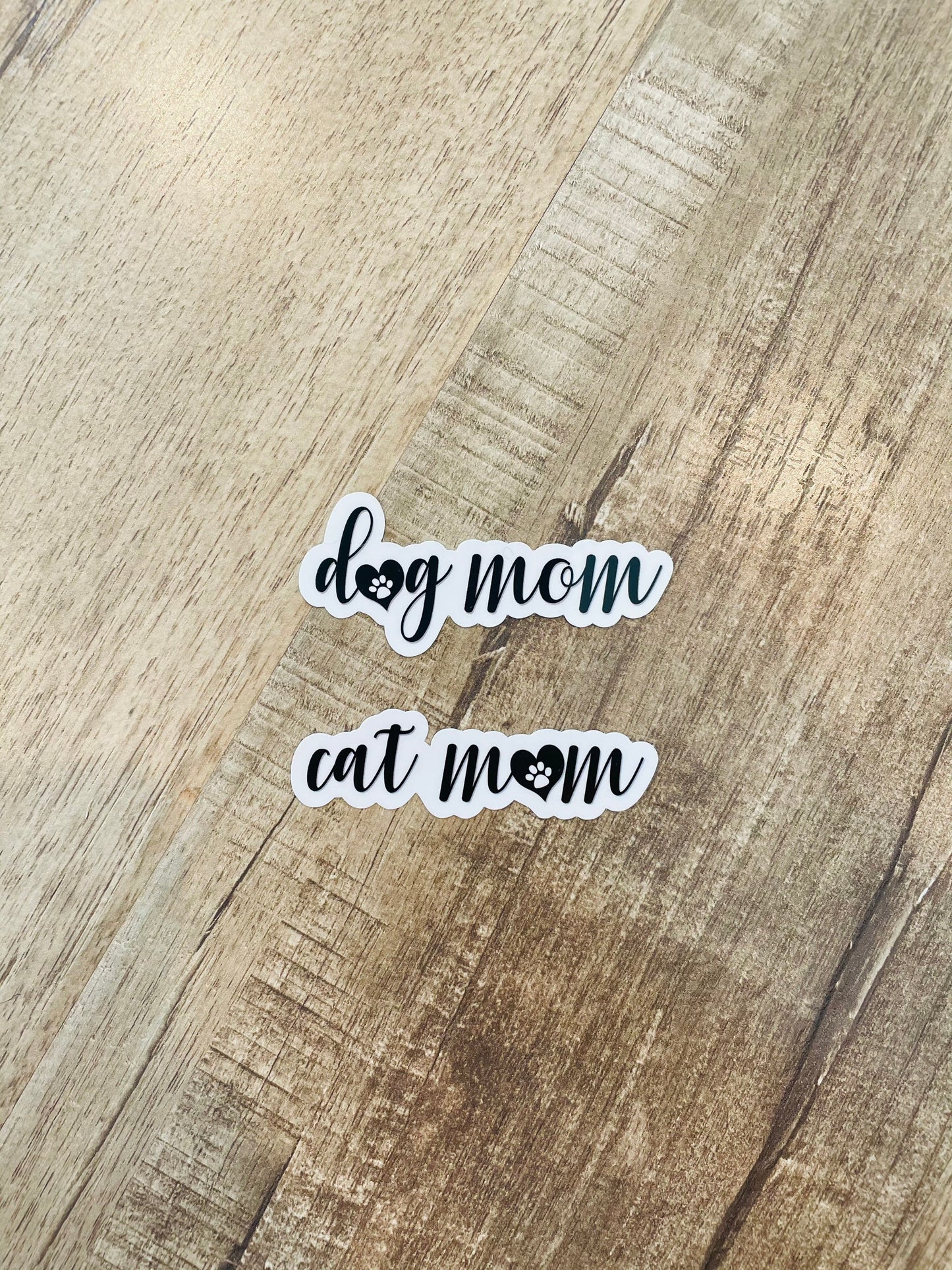 Dog mom, cat mom waterproof sticker