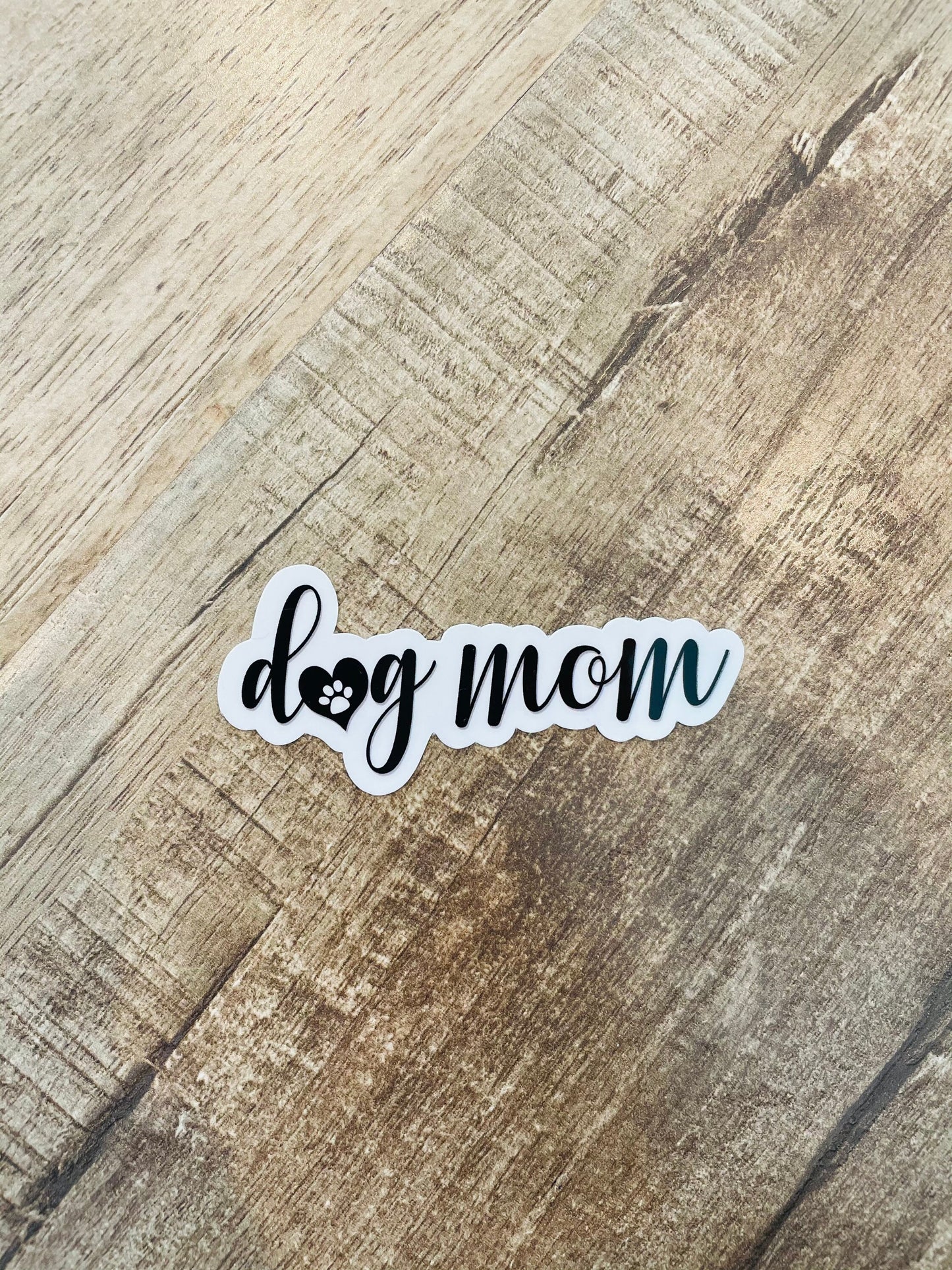 Dog mom, cat mom waterproof sticker