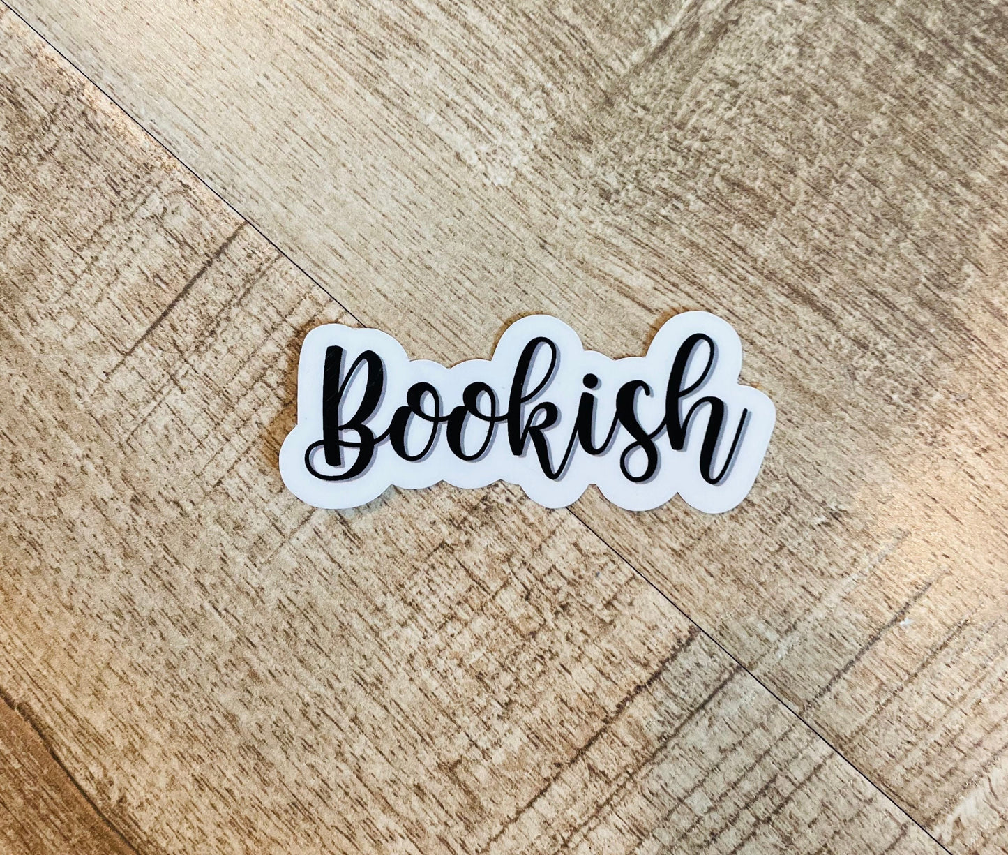 Bookish waterproof sticker