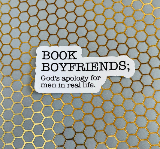 Book boyfriends waterproof sticker