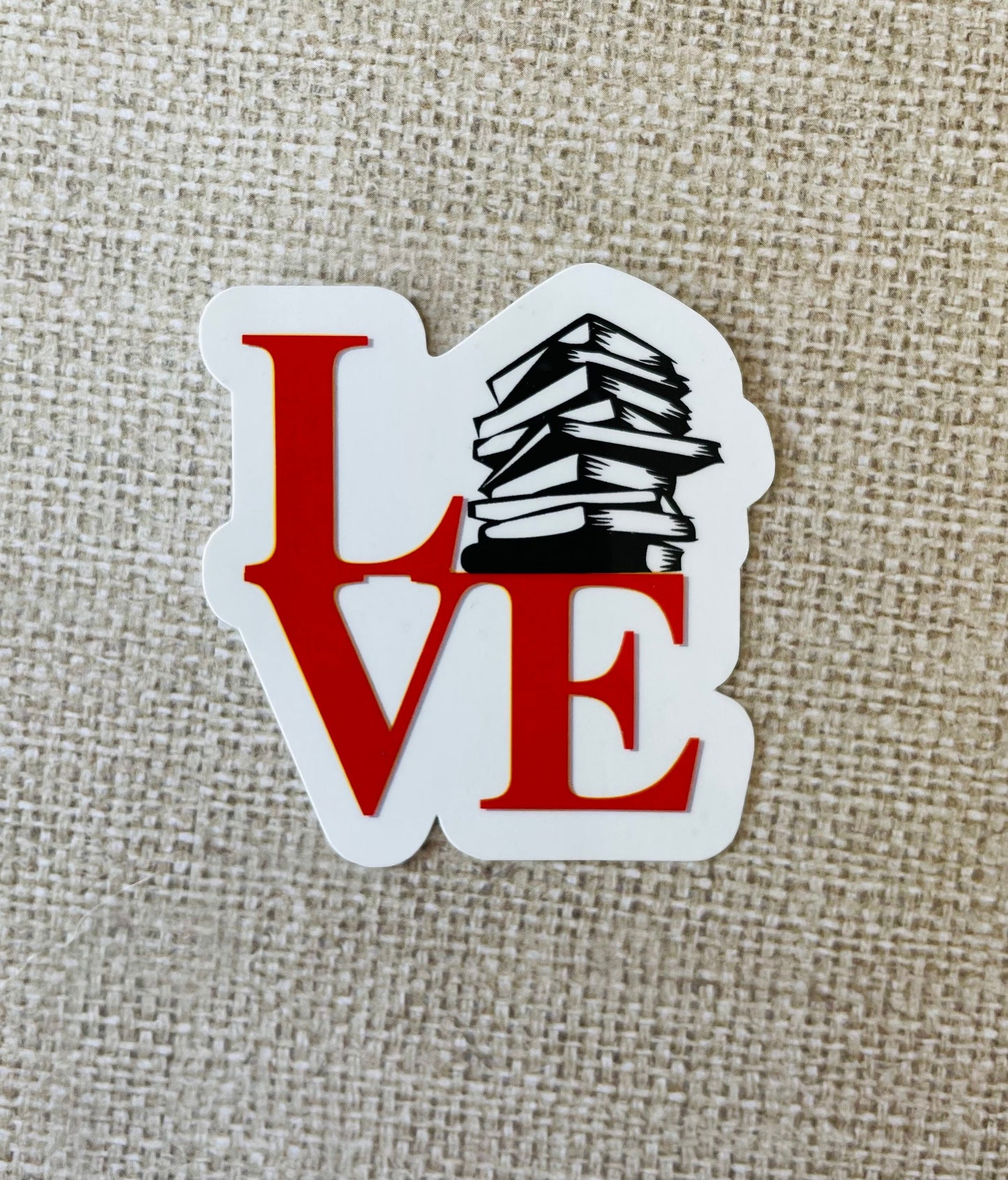 Love (books) waterproof sticker