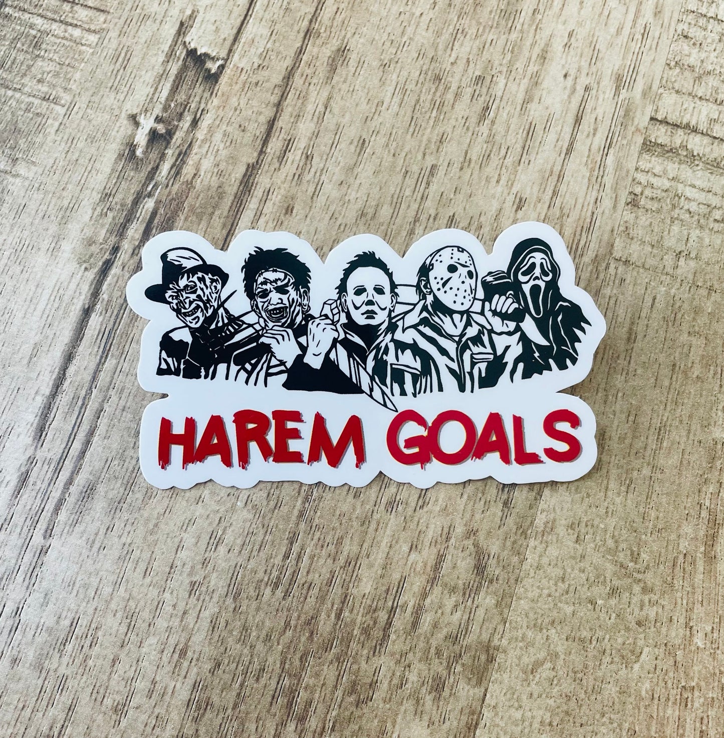 Harem Goals Horror Movie waterproof sticker