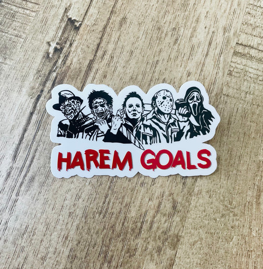 Harem Goals Horror Movie waterproof sticker