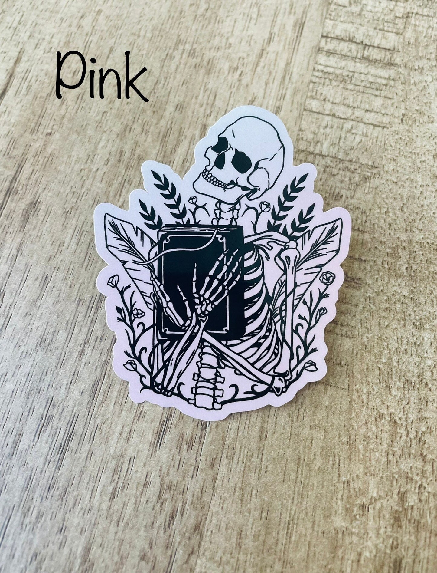 Books till death waterproof sticker