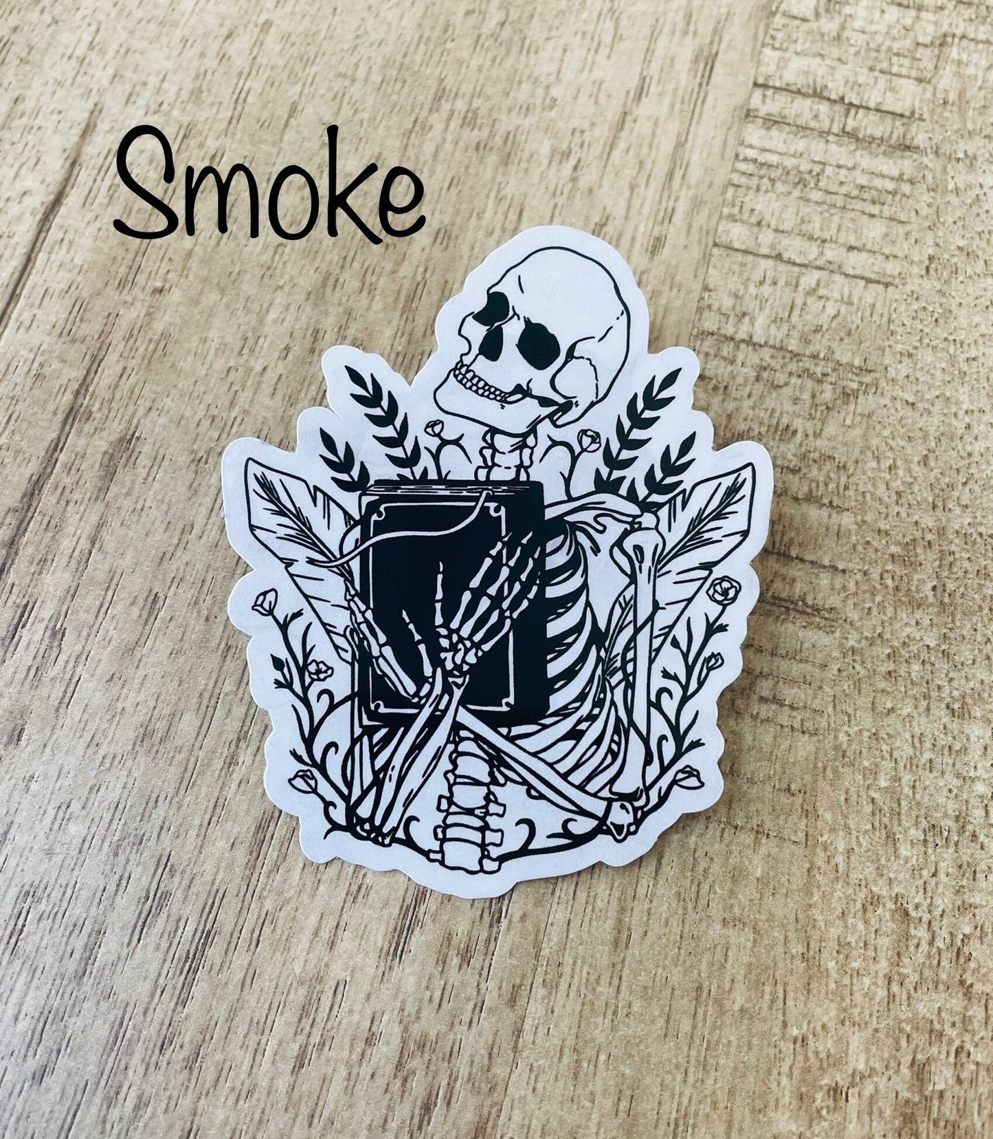 Books till death waterproof sticker