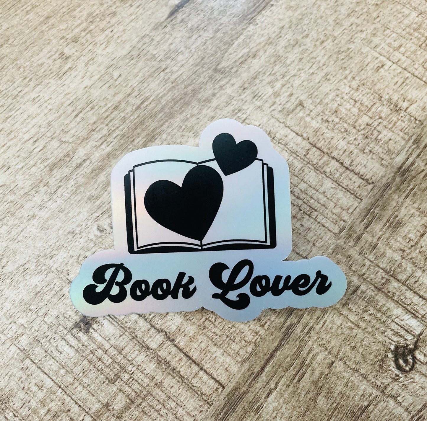 Book Lover Holographic waterproof sticker