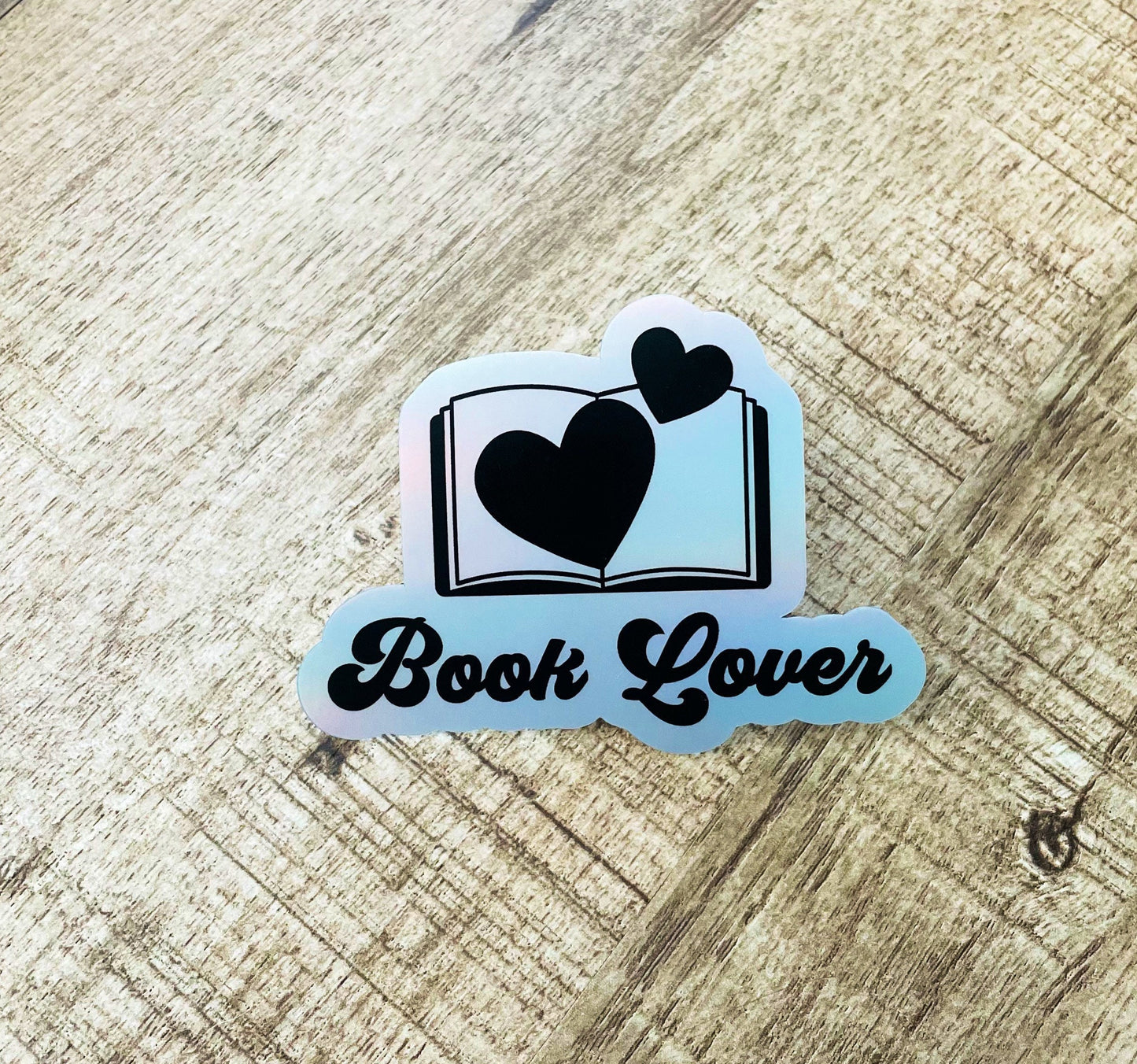 Book Lover Holographic waterproof sticker