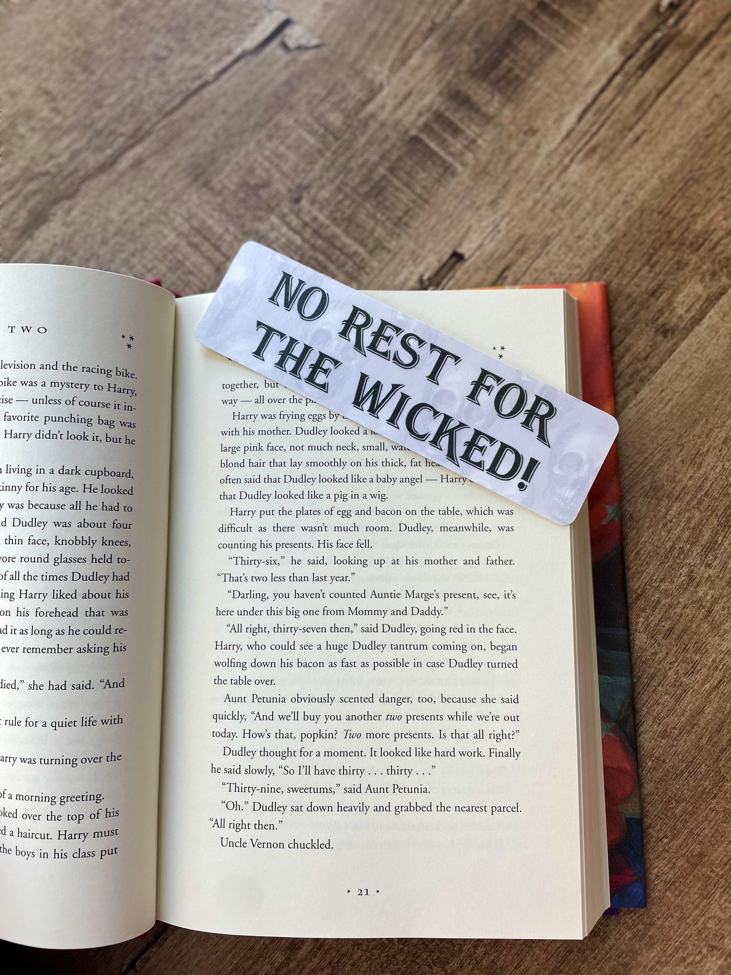 No Rest For The Wicked bookmark