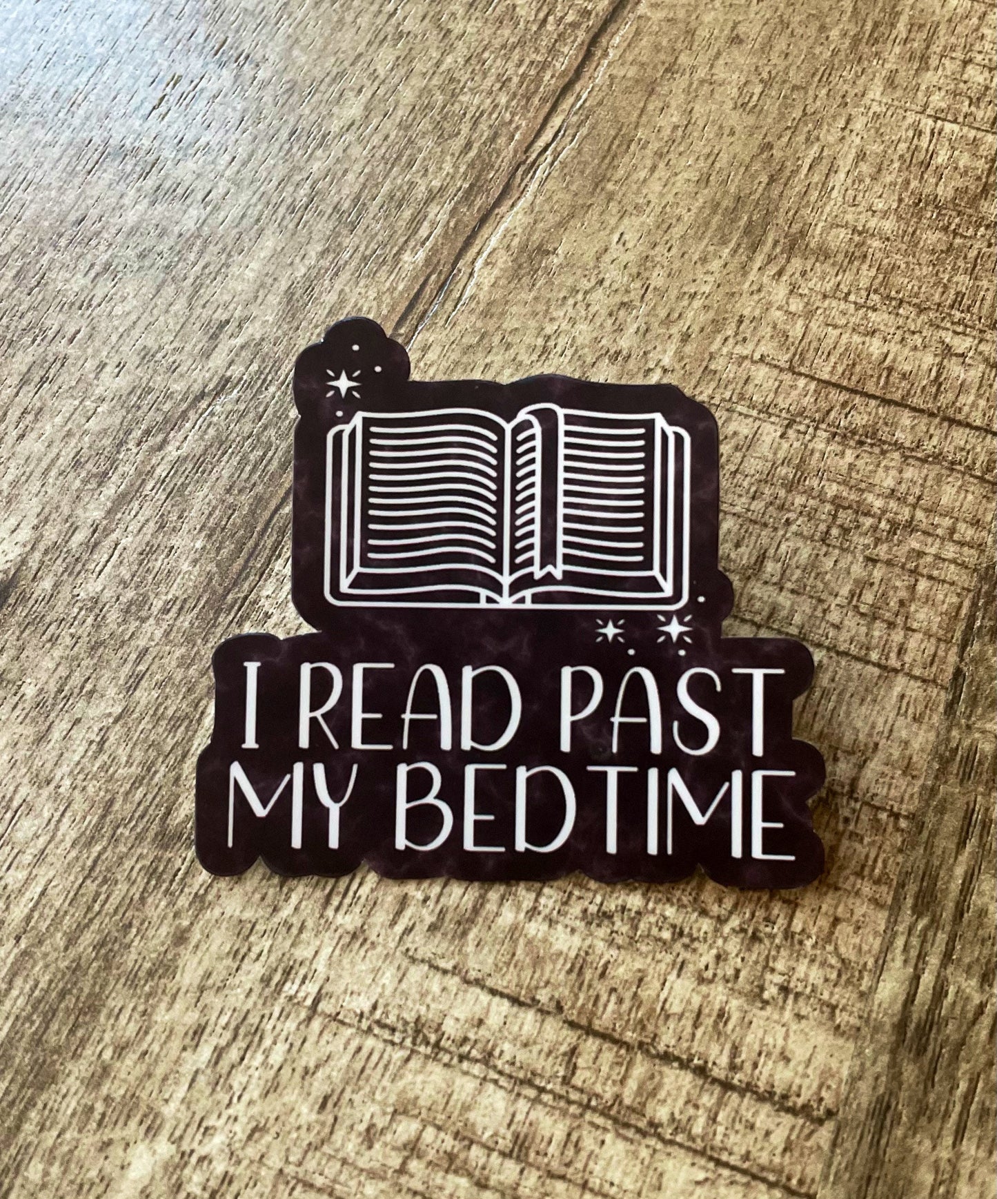 I read past my bedtime waterproof sticker