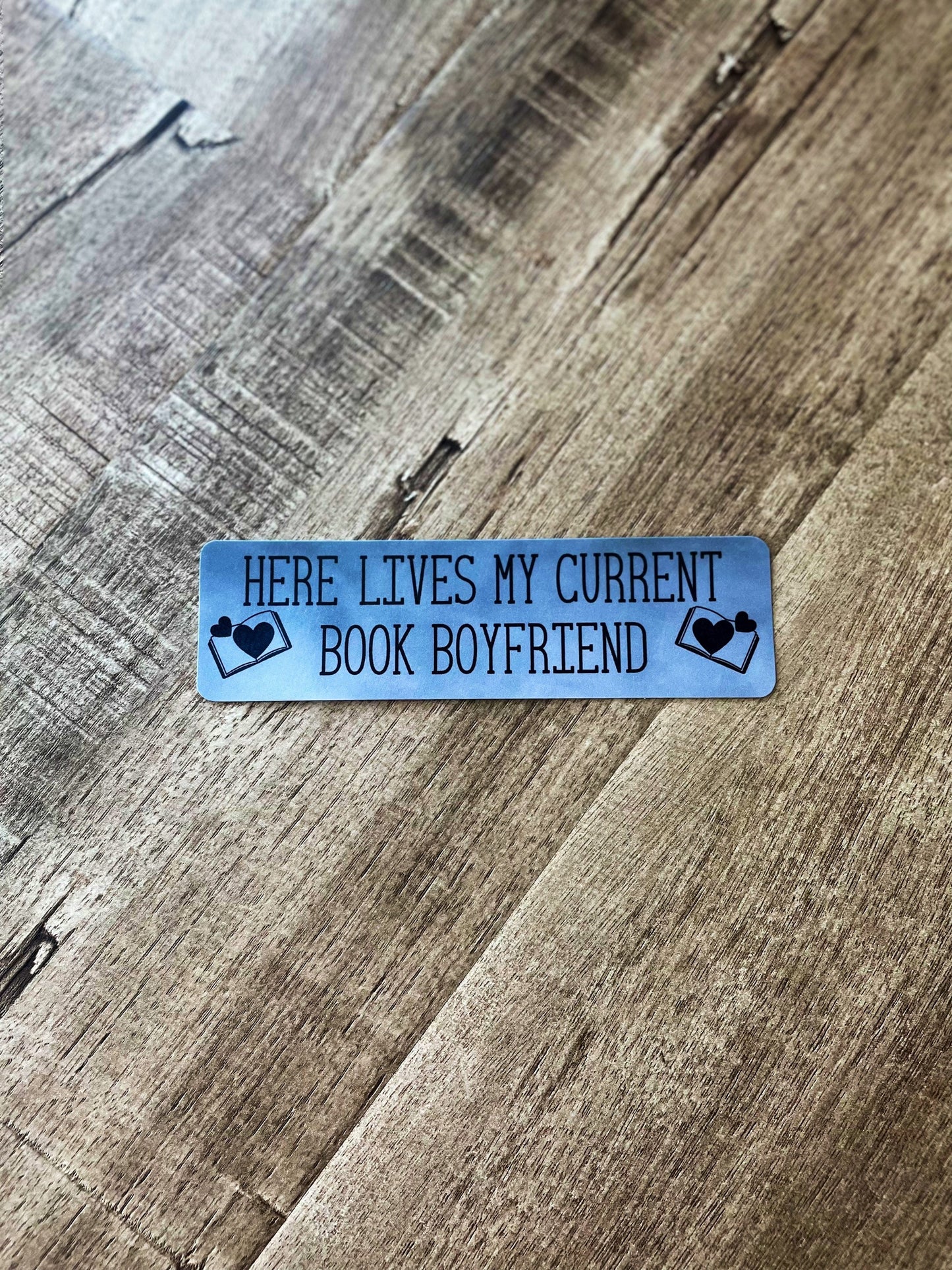 Here lives my current book boyfriend bookmark