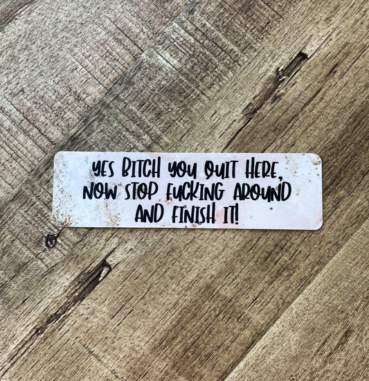 Yes Bitch bookmark