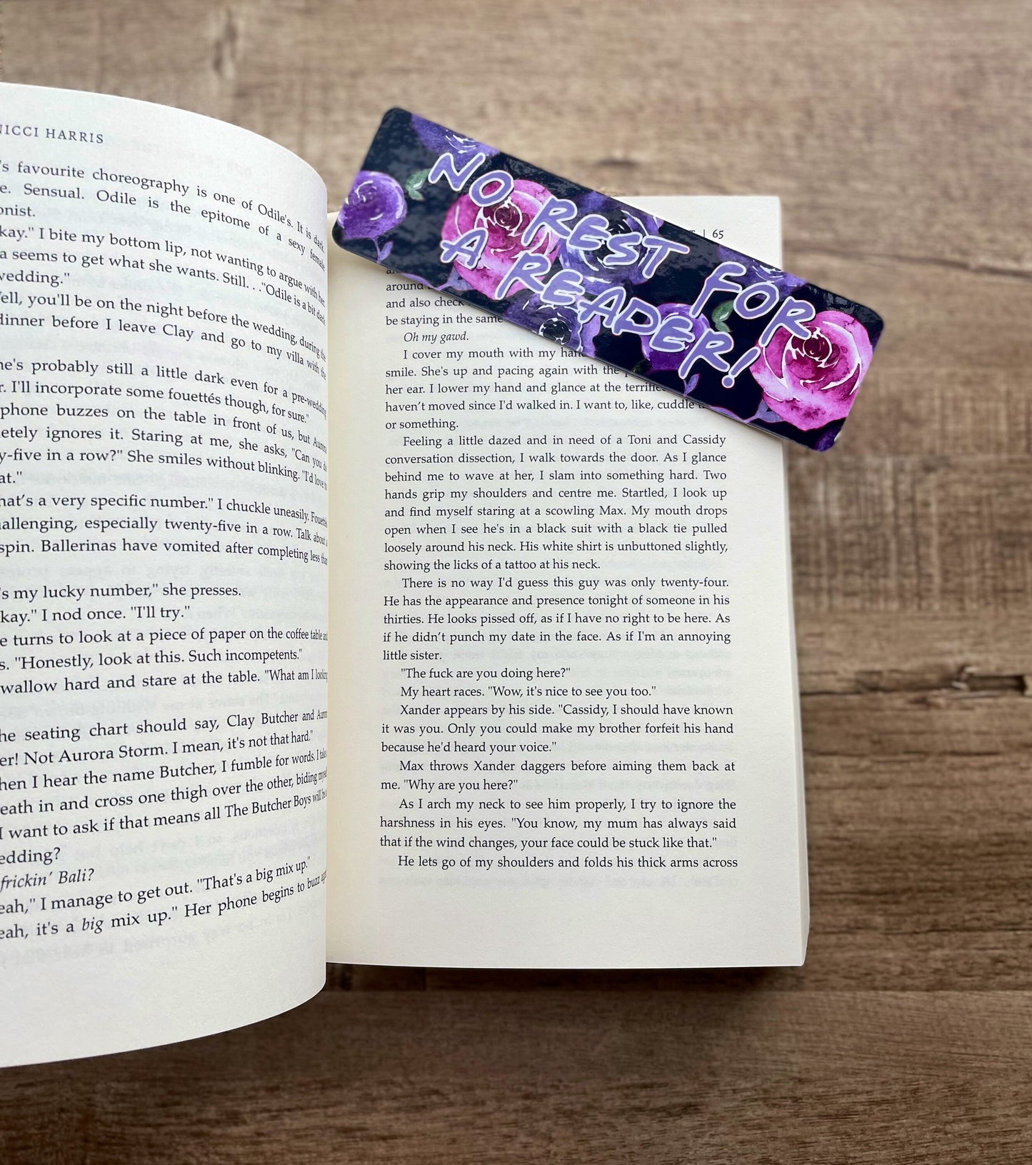 No rest for a reader bookmark