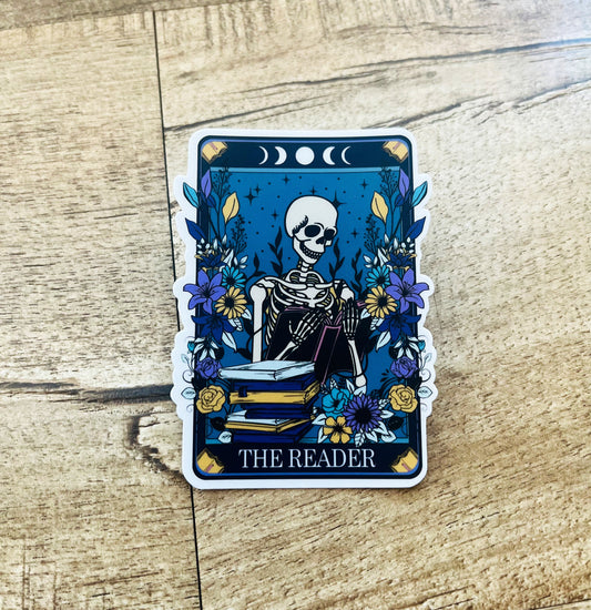 The reader tarot card waterproof sticker