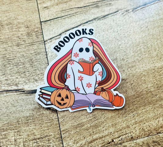 Booooks ghost waterproof sticker