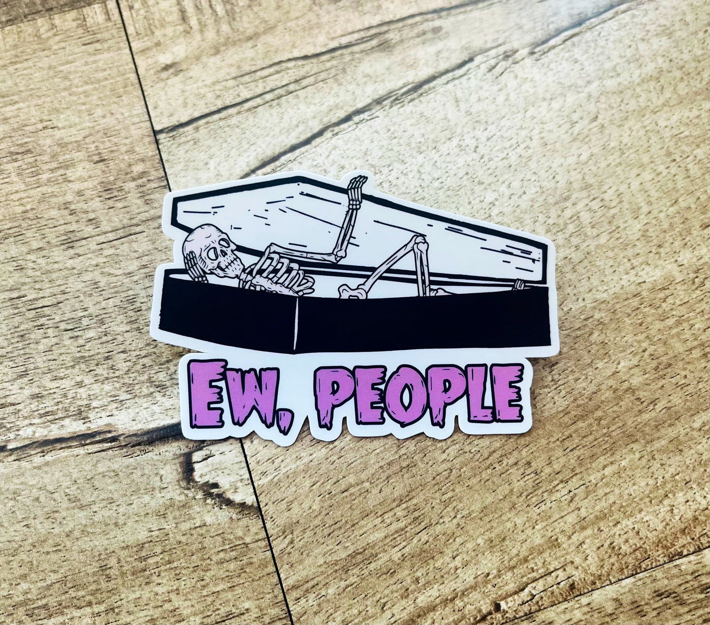 Ew, People waterproof sticker