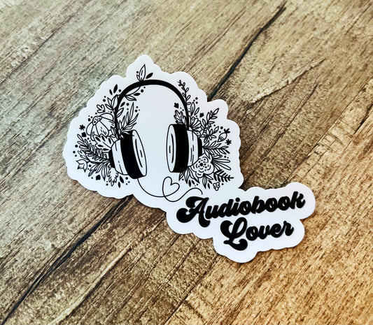 Audiobook Lover waterproof sticker